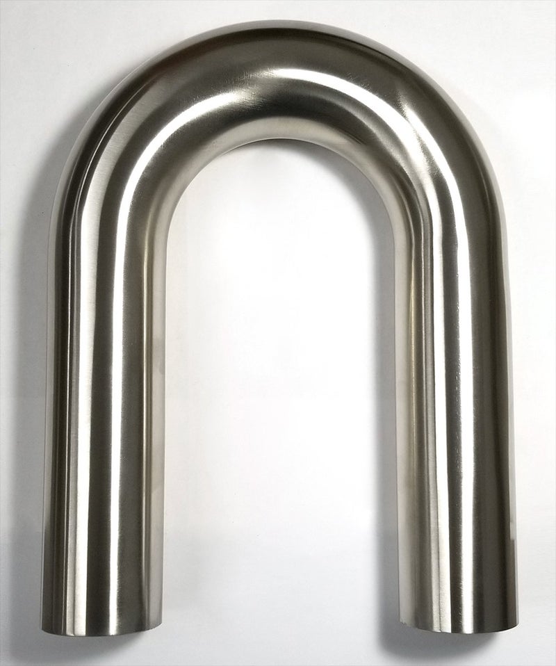 1.75" Stainless 180Â° Mandrel Bend - 1.5D/2.625" CLR Loose Radius - 16GA/.065" Wall - 6" Leg/6" Leg - SS304 - Exhaust Fabrication
